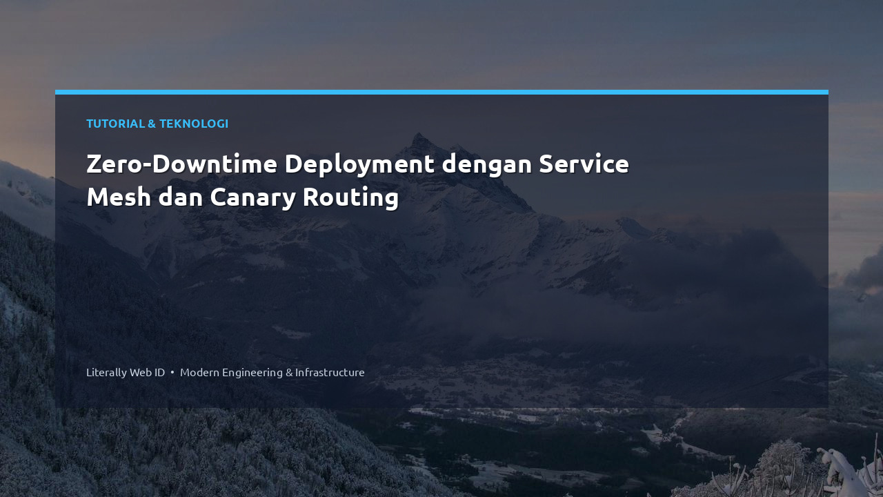 Zero-Downtime Deployment dengan Service Mesh dan Canary Routing