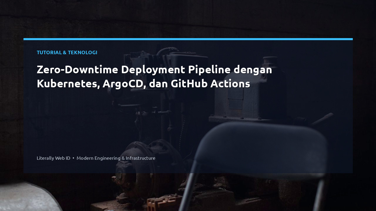 Zero-Downtime Deployment Pipeline dengan Kubernetes, ArgoCD, dan GitHub Actions
