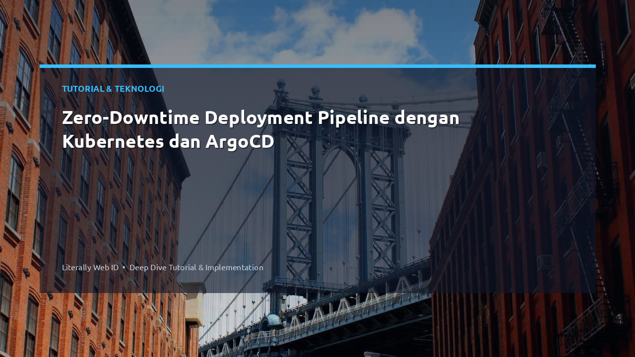 Zero-Downtime Deployment Pipeline dengan Kubernetes dan ArgoCD