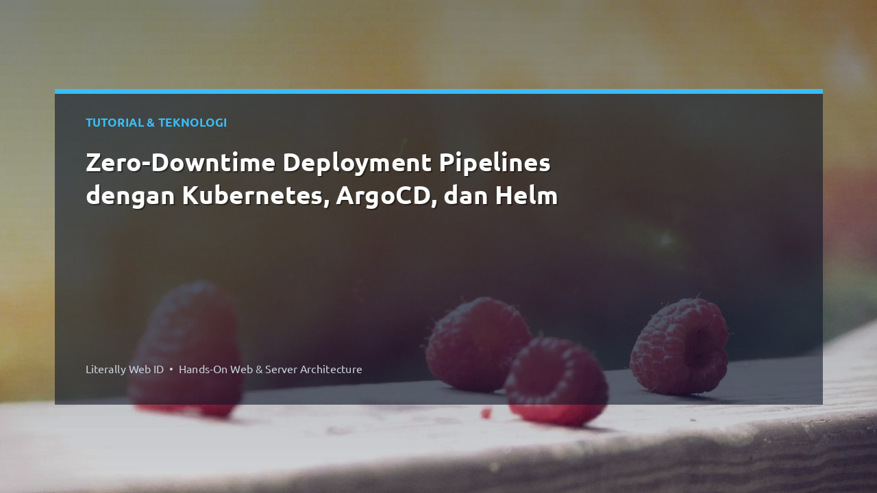 Zero-Downtime Deployment Pipelines dengan Kubernetes, ArgoCD, dan Helm