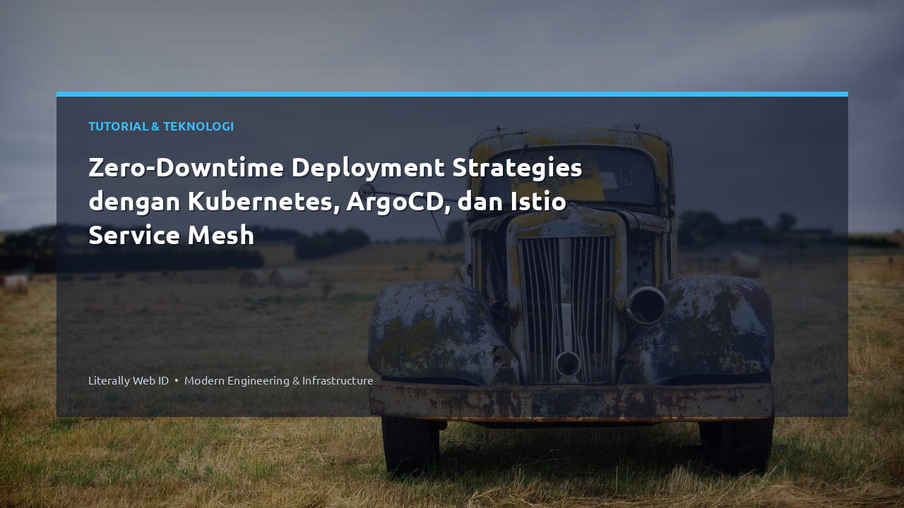 Zero-Downtime Deployment Strategies dengan Kubernetes, ArgoCD, dan Istio Service Mesh