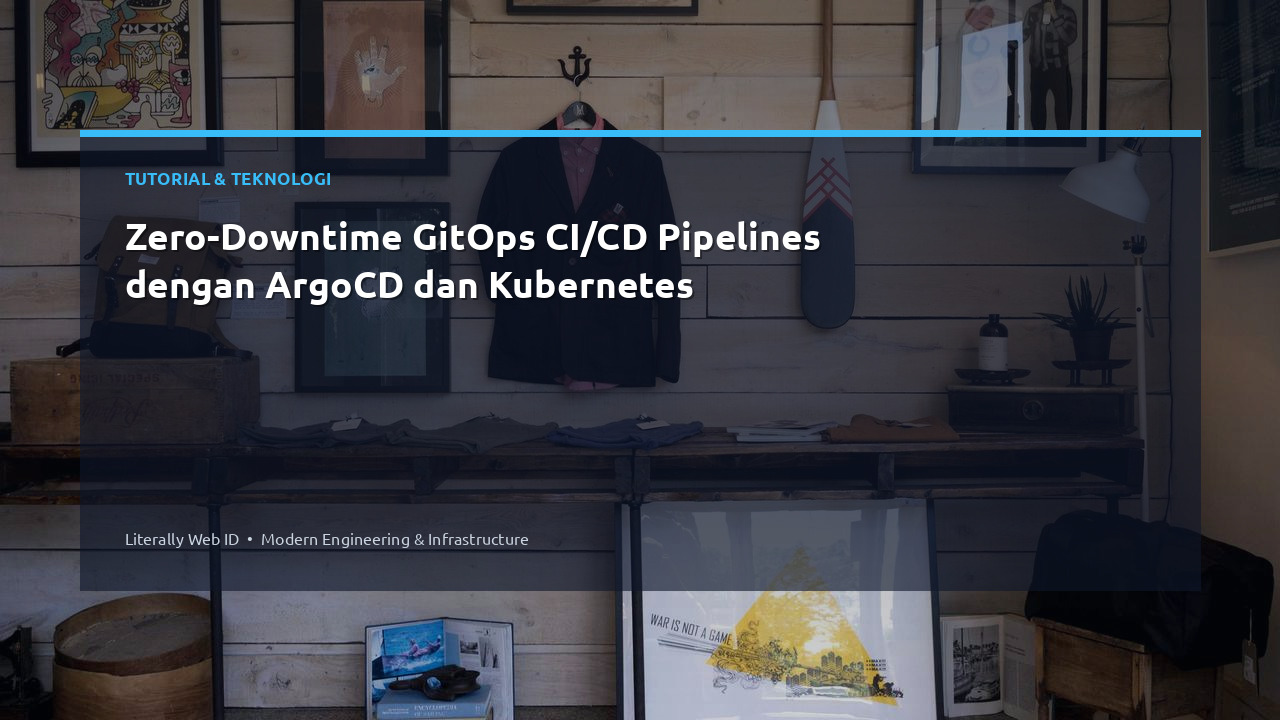 Zero-Downtime GitOps CI/CD Pipelines dengan ArgoCD dan Kubernetes