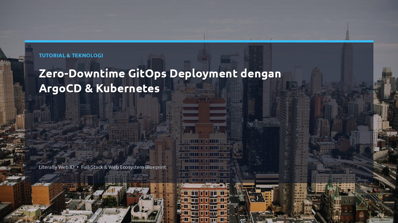 Zero-Downtime GitOps Deployment dengan ArgoCD & Kubernetes