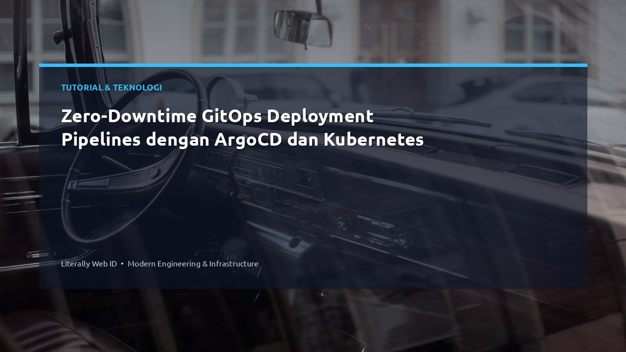 Zero-Downtime GitOps Deployment Pipelines dengan ArgoCD dan Kubernetes