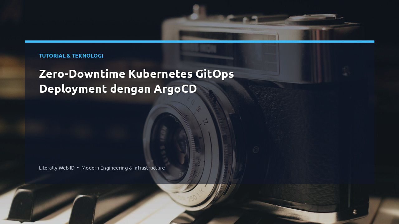 Zero-Downtime Kubernetes GitOps Deployment dengan ArgoCD