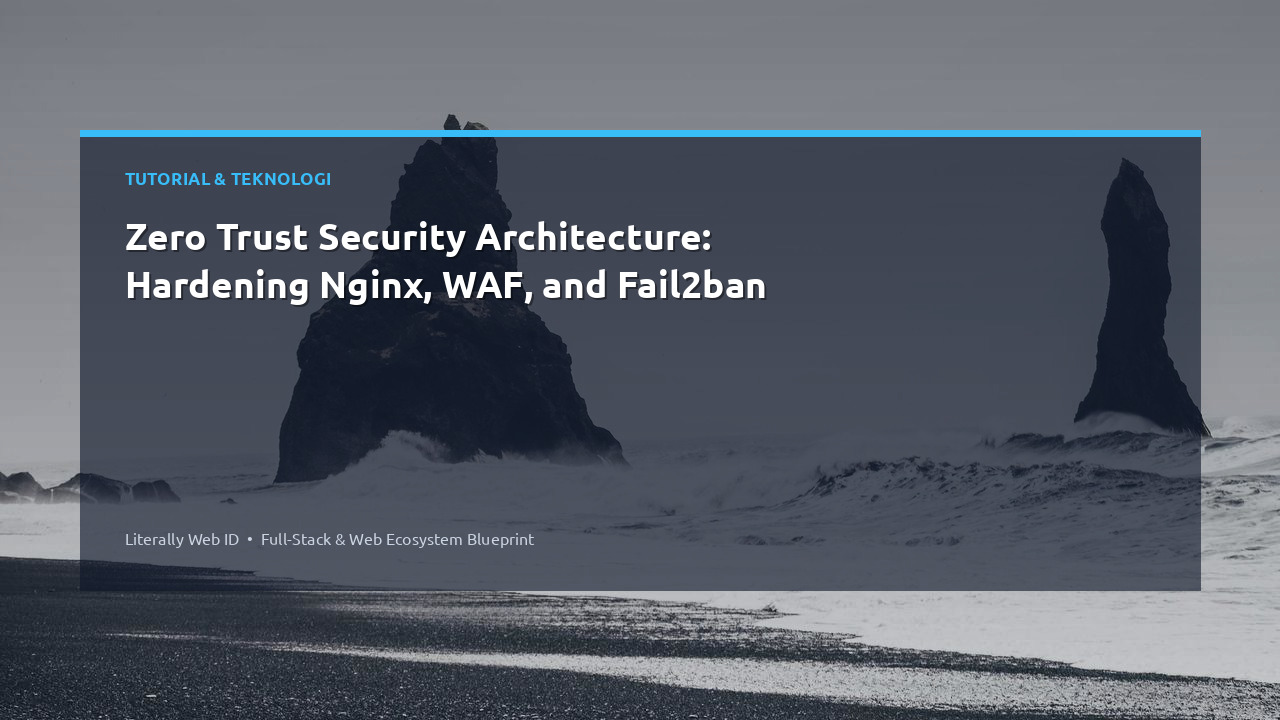 Zero Trust Security Architecture: Hardening Nginx, WAF, and Fail2ban